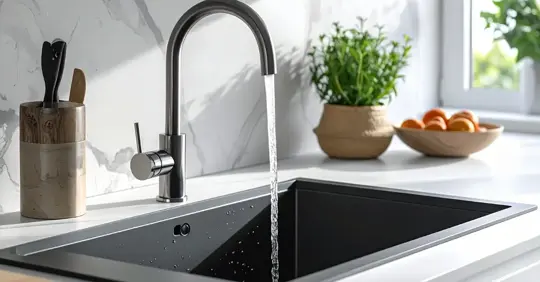 Faucet running